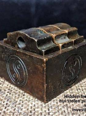 道法玺印赵公明玺印青铜实心三合一全套铜印饰古旧玺印