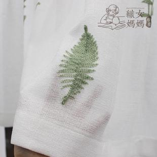 饰帘 包邮 幸运小花不透人免打孔短帘风水帘外贸门帘纱帘半帘厨房装