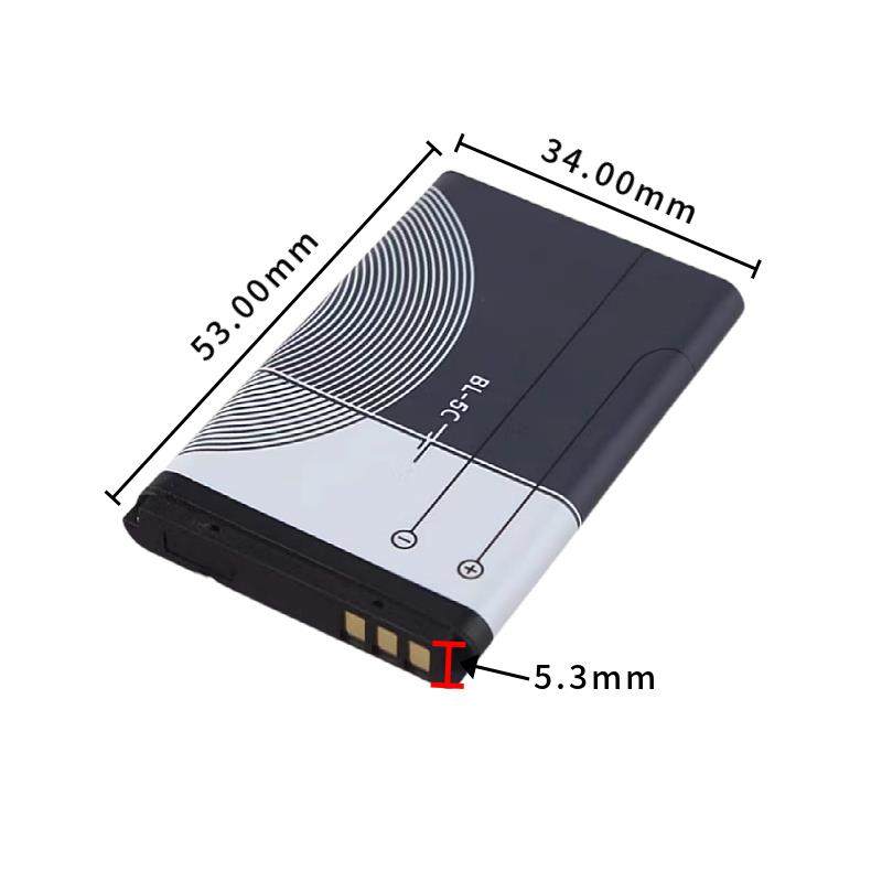 全新BL-5C锂离子充电电池掌上游戏机收音半导体播放器诺基亚电池