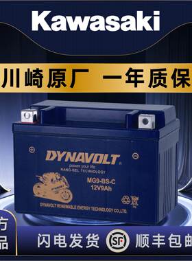 猛狮川崎机车12v电池NinjaZ250Z300Z400Z1000Z900小火神忍者400