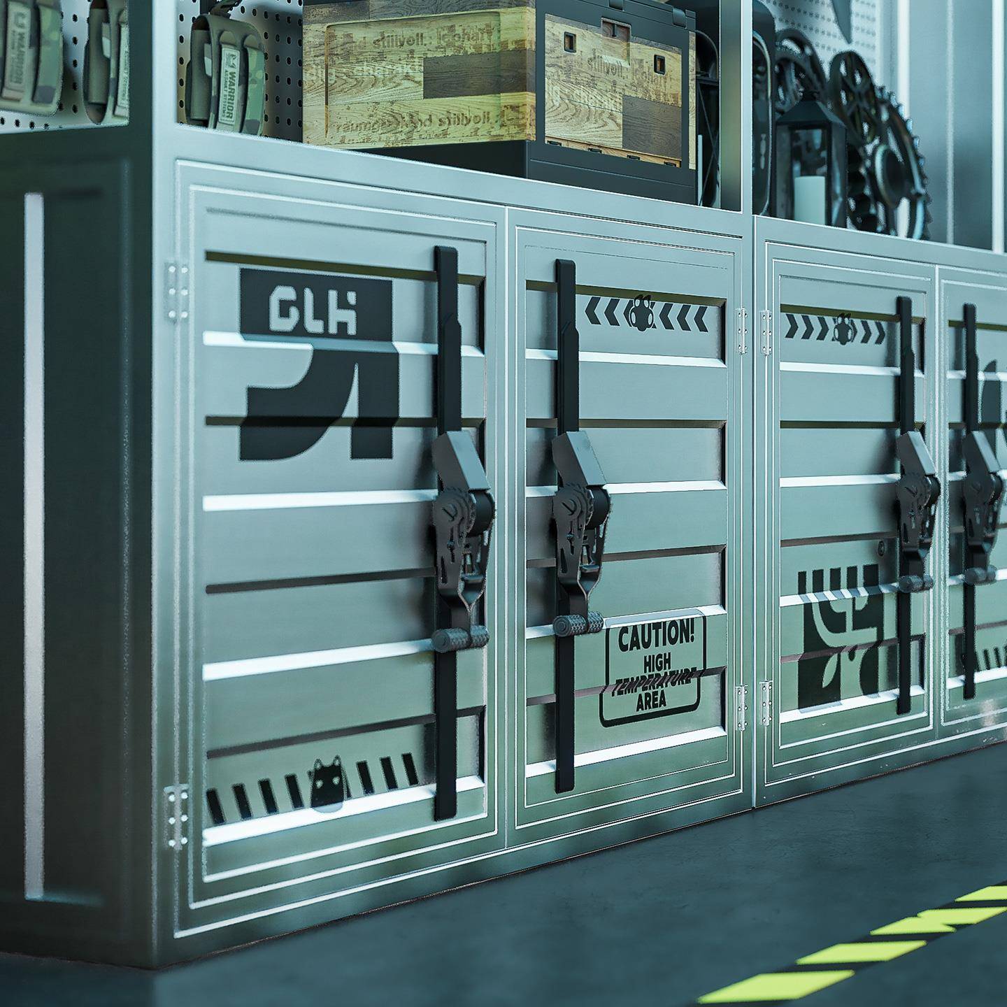 工业风手办展示柜商用陈列柜产品储物货柜酒柜样品潮店置物展会架