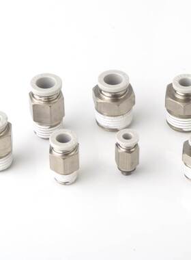 亚德客气动气管快速接头螺纹直通APC PC4M5 601 802 1003气嘴快插