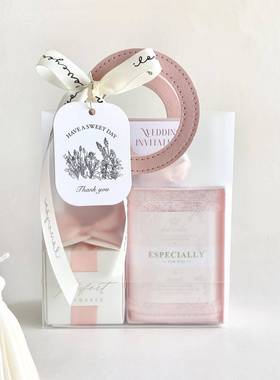 法式定制邀请函letterpress凸版请帖活版印刷婚礼喜帖韩系粉色