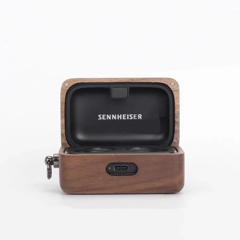 适用于森海塞尔MOMENTUM真无线三代4代蓝牙耳机保护套实木质收纳盒森海塞尔 CX PLUS TW耳机壳