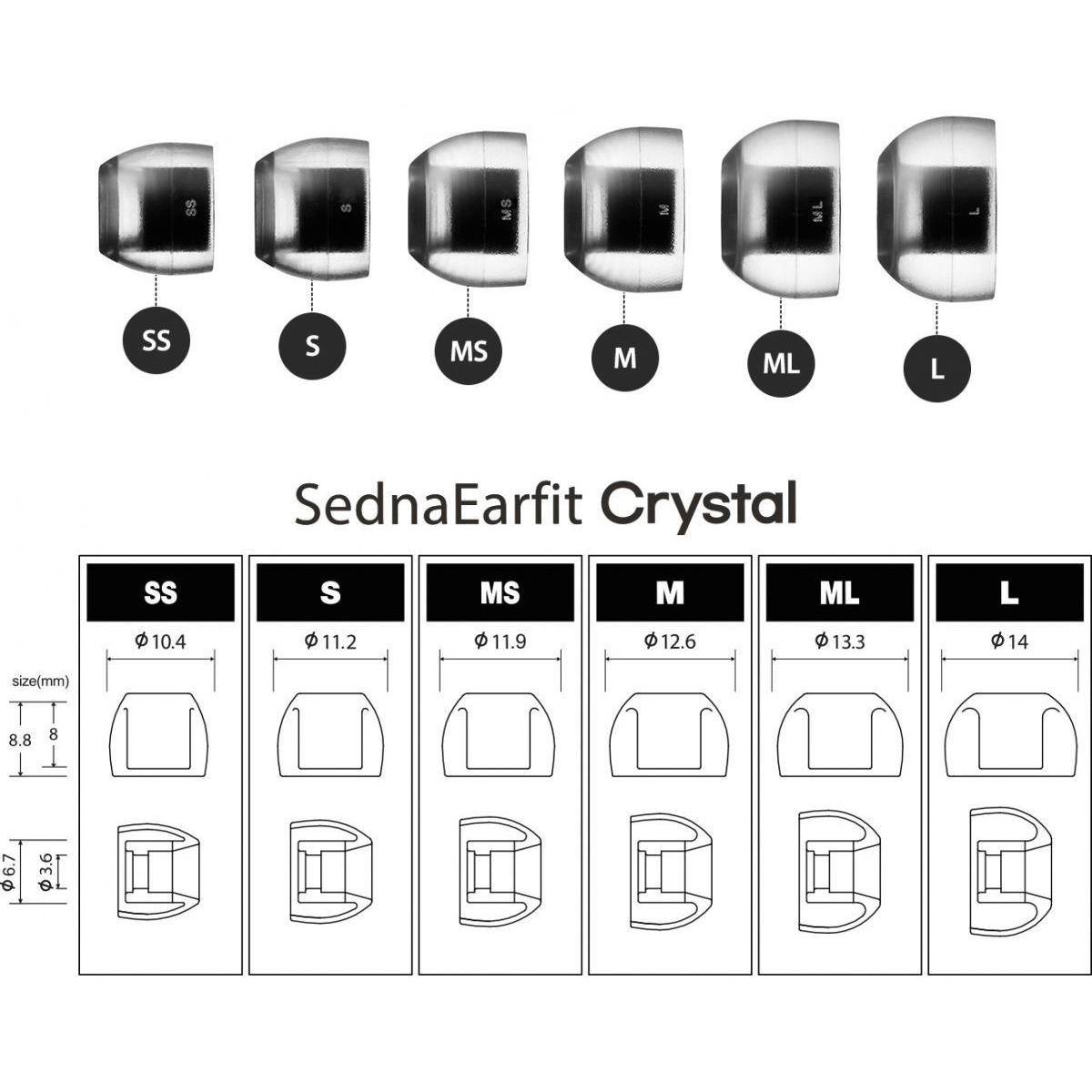 AZLA Crystal LSR耳机套入耳式t9ie ie900耳塞帽wf1000xm4 SE846