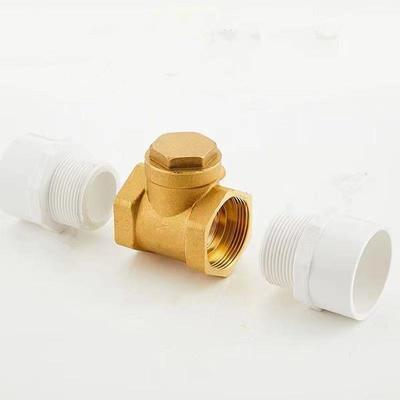 单向阀自来水管止水阀2025pvc管4分6分铜止回阀开关防倒流止回阀