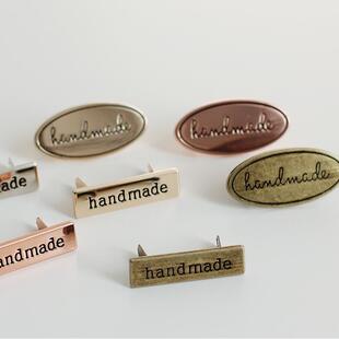 饰标牌金属扣handmade手作标牌箱包包五金配件 diy手工包包装