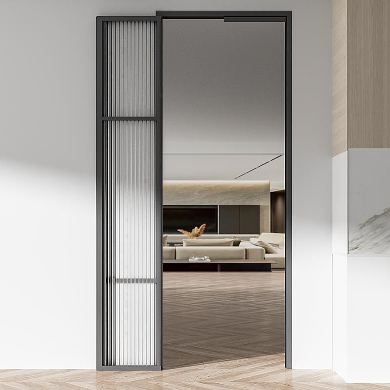 PD门厨房卫生间折叠门洗手间厕所阳台移门推拉一体门浴室趟折pt门