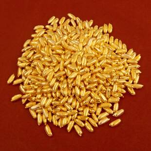 合金吉祥物十全十美小元宝金砖金豆福龟如意大米金豆聚宝盆填充