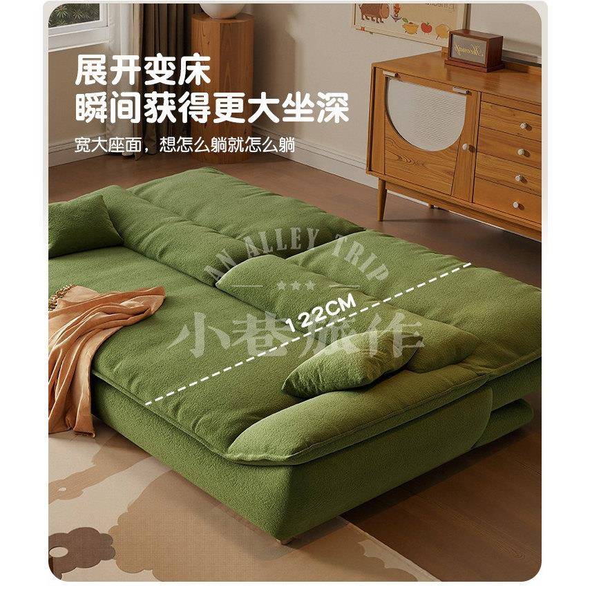政府补贴法式复古风折叠两用帆船沙发床客厅小户型多功能沙发