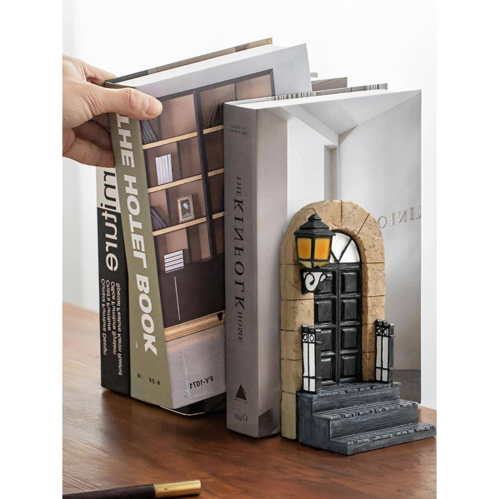 书柜欧洲门书柜覆古创意家居装饰办公室书架书房桌面工艺夜光饰品