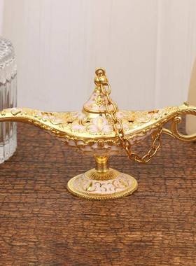 阿拉丁神灯新款特小号大号都有金属许愿 灯艺术摆件覆古欧式工艺
