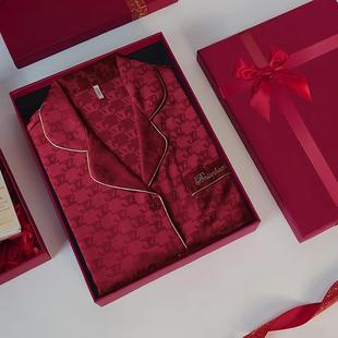 红色礼物盒子结婚红色礼盒礼品盒子鞋盒红色睡衣礼盒空盒包装盒