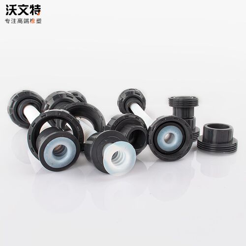 2头PVC活接 油任翻边四氟软管 四氟波纹管 铁氟龙化工软管 波纹管