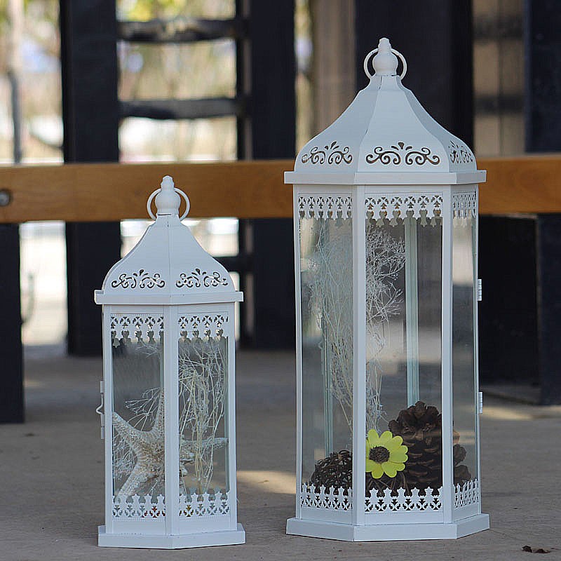 欧式铁艺风灯马灯/婚庆路引舞台婚房摆件/庭院家居烛台