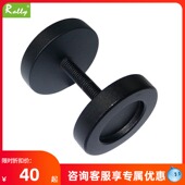 谷门门把手吊轨门推拉门门移门黑色面圆拉手