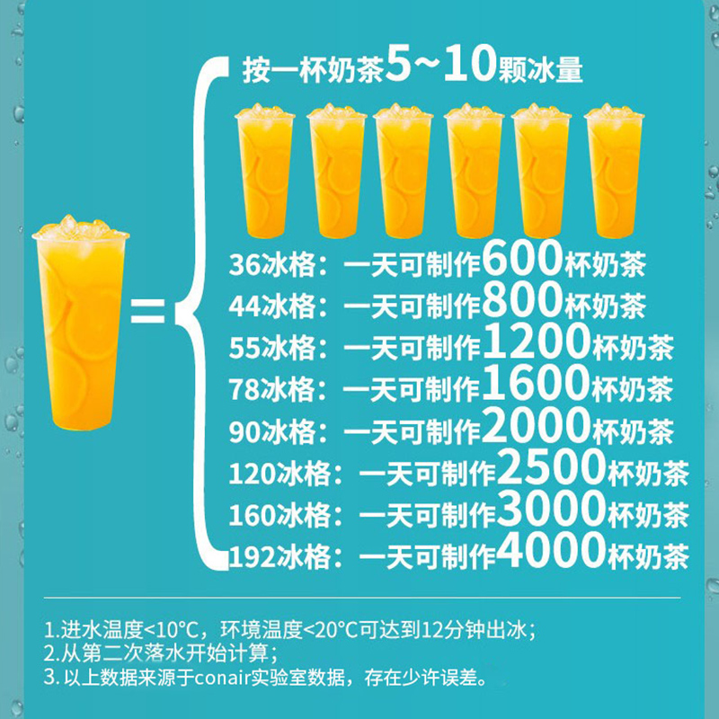 惠康制冰机商用奶茶店小型//100KG大型酒吧KTV全自动方冰块机