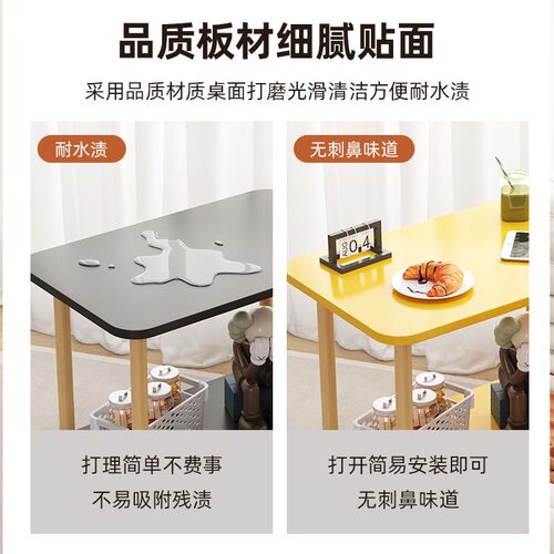 边几小推小茶几茶桌侧边置物柜客厅沙发边柜带轮小桌子