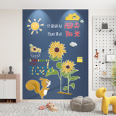 黑板教学儿童墙磁性层白板磁吸磁力涂鸦写字板小黑板无尘擦自粘宝