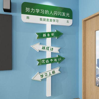 新学期开学黑板报装饰墙贴小学教室布置初中N高三班级文化励志标