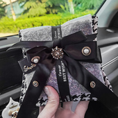 黑白格竹炭包汽车新车除味车内炭包车载用品新房装 修饰品