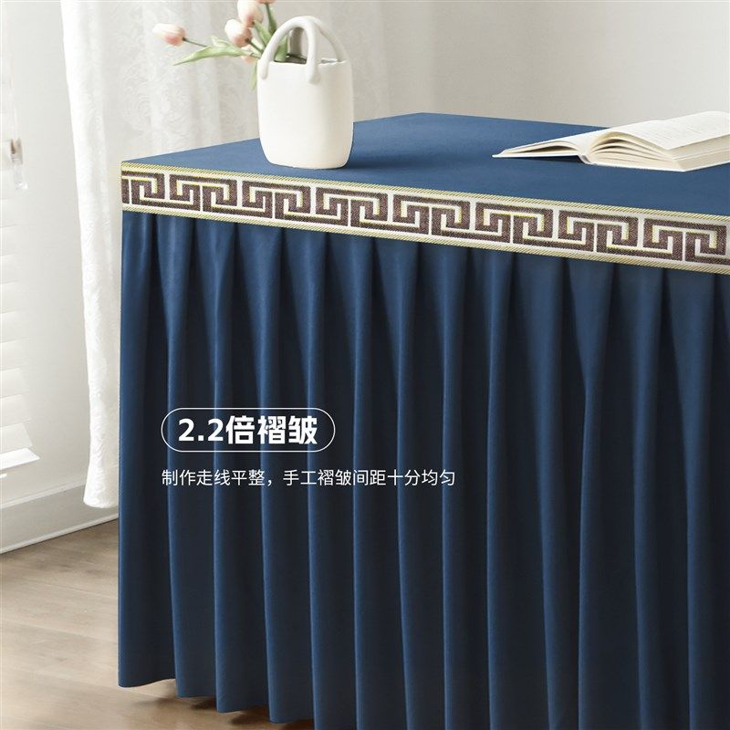 会议桌布桌裙酒店会议室办公桌长方形桌布商务签到桌罩定制,居家布艺,桌布,淘宝优惠券,粉丝福利购,淘宝优惠卷