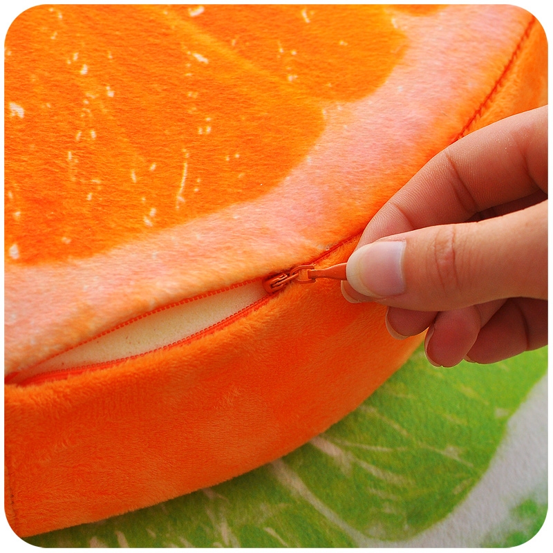 办公室加厚创意西瓜水果抱枕靠垫两用坐垫水果海棉坐垫时尚