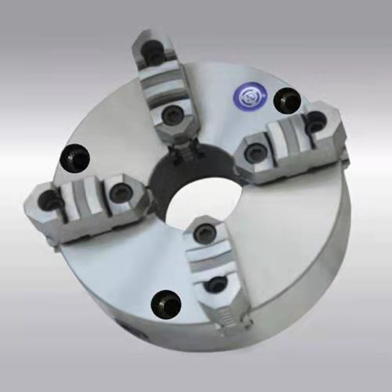 浙江园牌高精度K21-160前穿式二三四爪自定心卡盘80-630三孔六孔