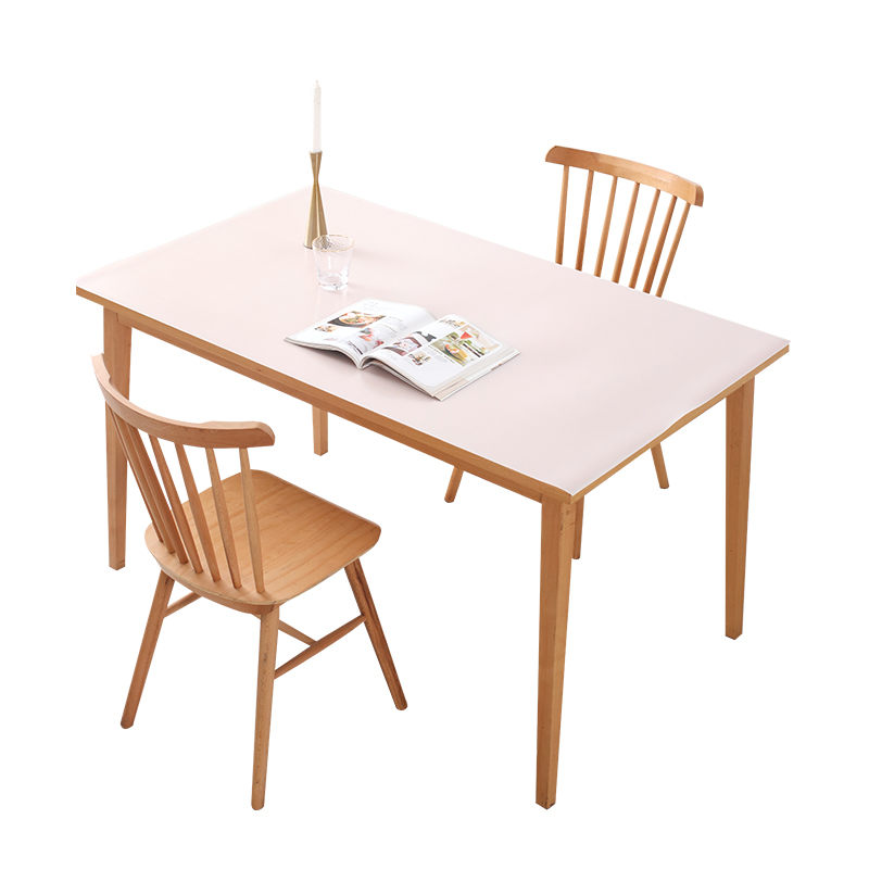 美清tpu桌垫皮革茶几桌垫灰色黑色纯白色餐桌布防水防油防烫免洗