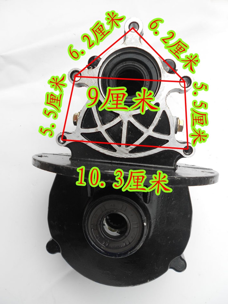 电动三轮车浙江派菲奥,1/1齿高低档箱体,篷车一体变速箱