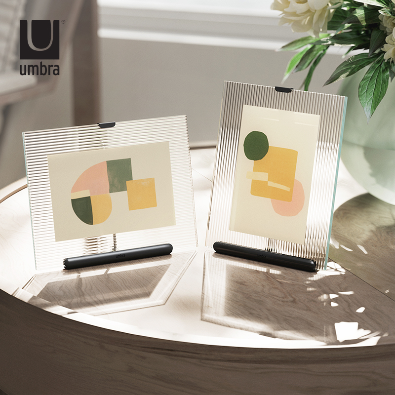 Umbra欧式简约金属玻璃照片相框家用装饰桌面摆件摆台送生日礼物