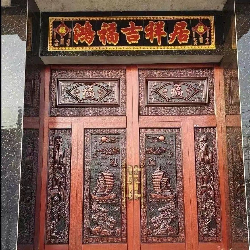 农村大铁门庭院家用烤漆