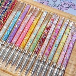 柠萌手作馆 碎冰冰流沙笔刀马卡龙细闪片学生手帐刻刀简约美工刀