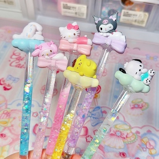 三丽鸥睡姿躺姿系列笔刀美乐蒂流沙闪亮学生刻刀美工刀开箱器