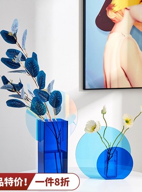 现代轻奢北欧客厅电m视柜玄关花瓶摆件创意艺术茶几桌面花艺装饰