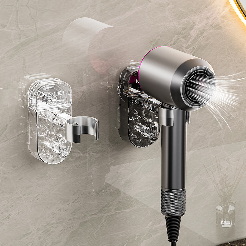 吹风机收纳置物架免打孔卫生间电吹风固定挂架浴S室壁挂式风筒支