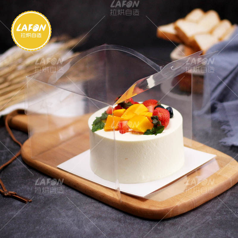 5寸蛋糕盒子寸手提烘焙西点芝士爆浆黑糖珍珠蛋糕包装盒