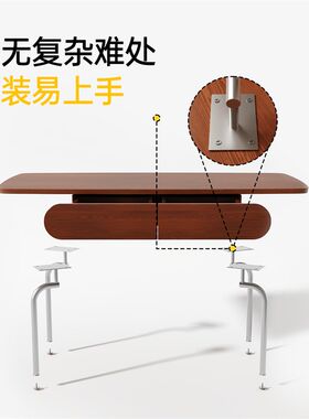 工业风复古实木茶几客厅长方形茶桌现代办公室茶台小桌子