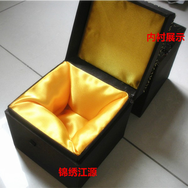高档锦盒笔筒盒茶壶碗罐子水晶球玉玺紫砂壶工艺礼品盒包装盒订做