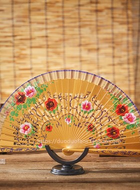 nit木扇定制 折叠扇木扇 扇子 舞蹈扇子 广告扇子 模特走秀扇