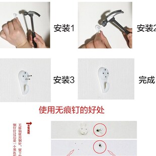复古数字木质创意挂钩装饰衣帽钩壁挂玄关挂钥匙试衣间门后免打孔