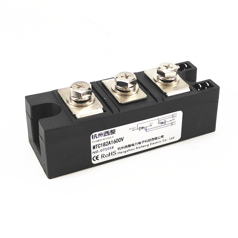 软启动可控硅182A MTC182A1600V MTC182-16晶闸管模块MTC182A/16