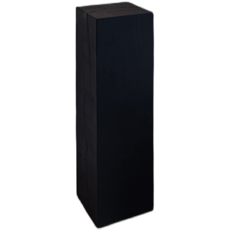 方形碳化木墩矮凳摆件茶几实木墩子花架树桩个性圆形柱子