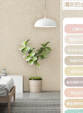 耐磨耐擦无机水性雅晶石艺术漆室内墙面灰泥中砂料质感颗粒漆涂料