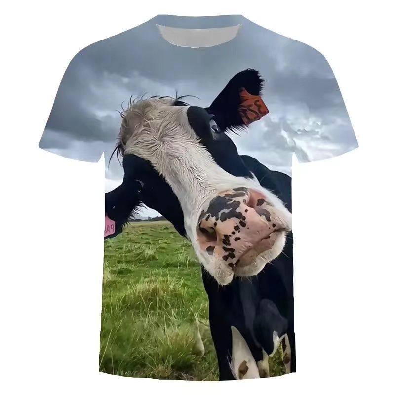 老牛吃嫩草搞怪系列搞怪短袖圆领上衣青少年男女同款时尚潮流t恤,男装,休闲运动套装,淘宝优惠券,粉丝福利购,淘宝优惠卷