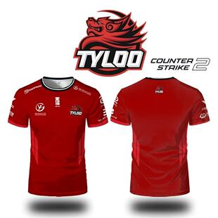 CS2电子竞技天禄 TYLOO战队服粉丝定制3D印花透气速干短袖t恤正品
