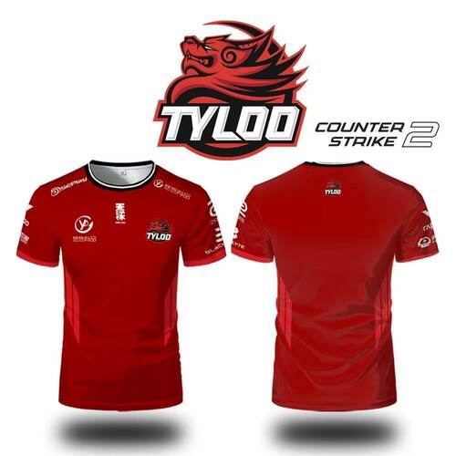 CS2电子竞技天禄 TYLOO战队服粉丝定制3D印花透气速干短袖t恤正品