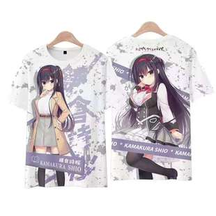 痛衣服 二次元 常轨脱离Creative富婆妹和泉妃爱3D印花短袖 t恤衫