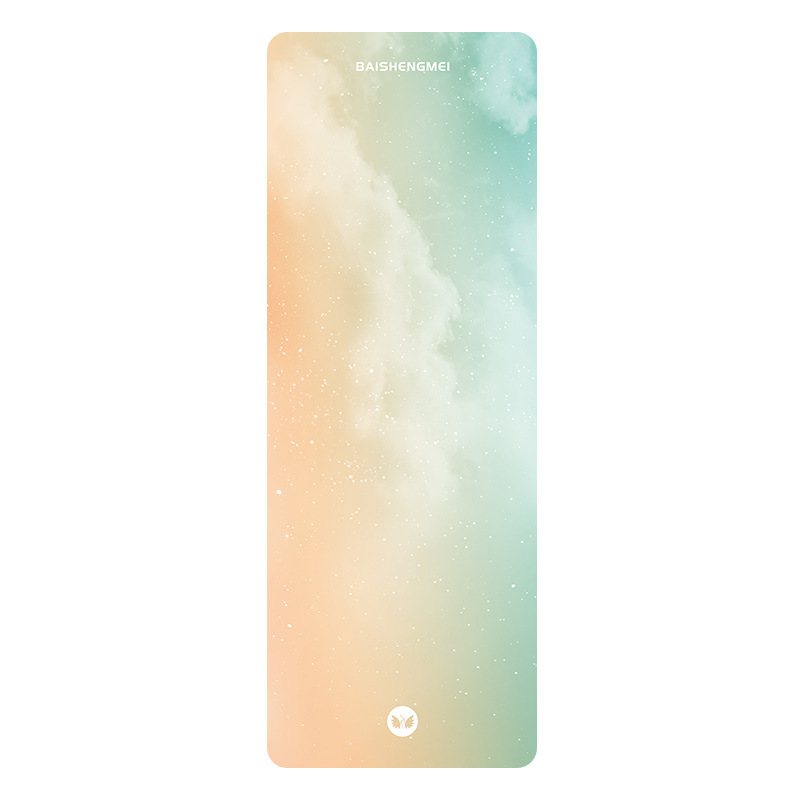 麂皮绒橡胶瑜伽垫铺巾初学者专业可防滑便携薄款超薄女折叠瑜伽毯