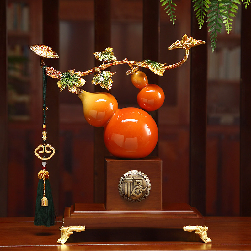 陶瓷葫芦客厅玄关酒柜办公桌装饰品业乔迁新居礼品福禄全,家居饰品,装饰摆件,淘宝优惠券,粉丝福利购,淘宝优惠卷